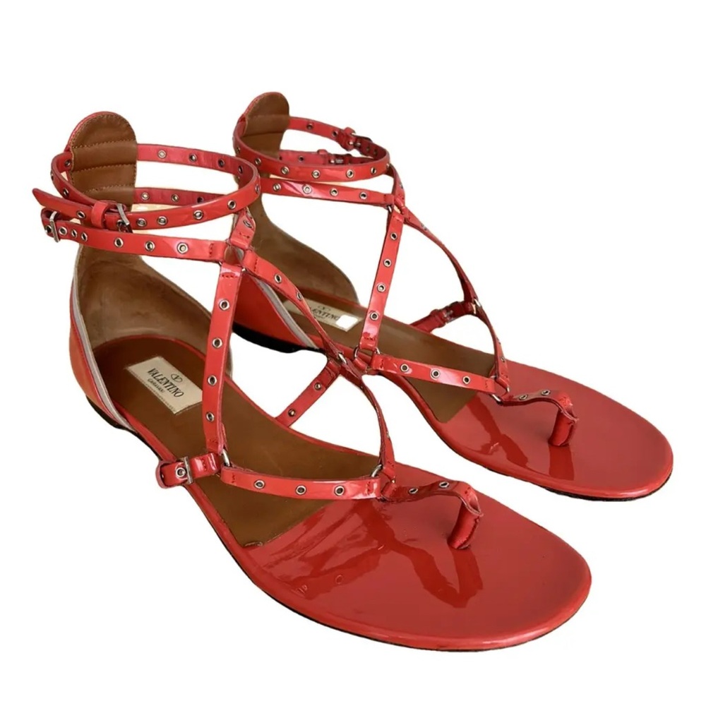 Valentino Garavani woman sandals,size 7 , orange color